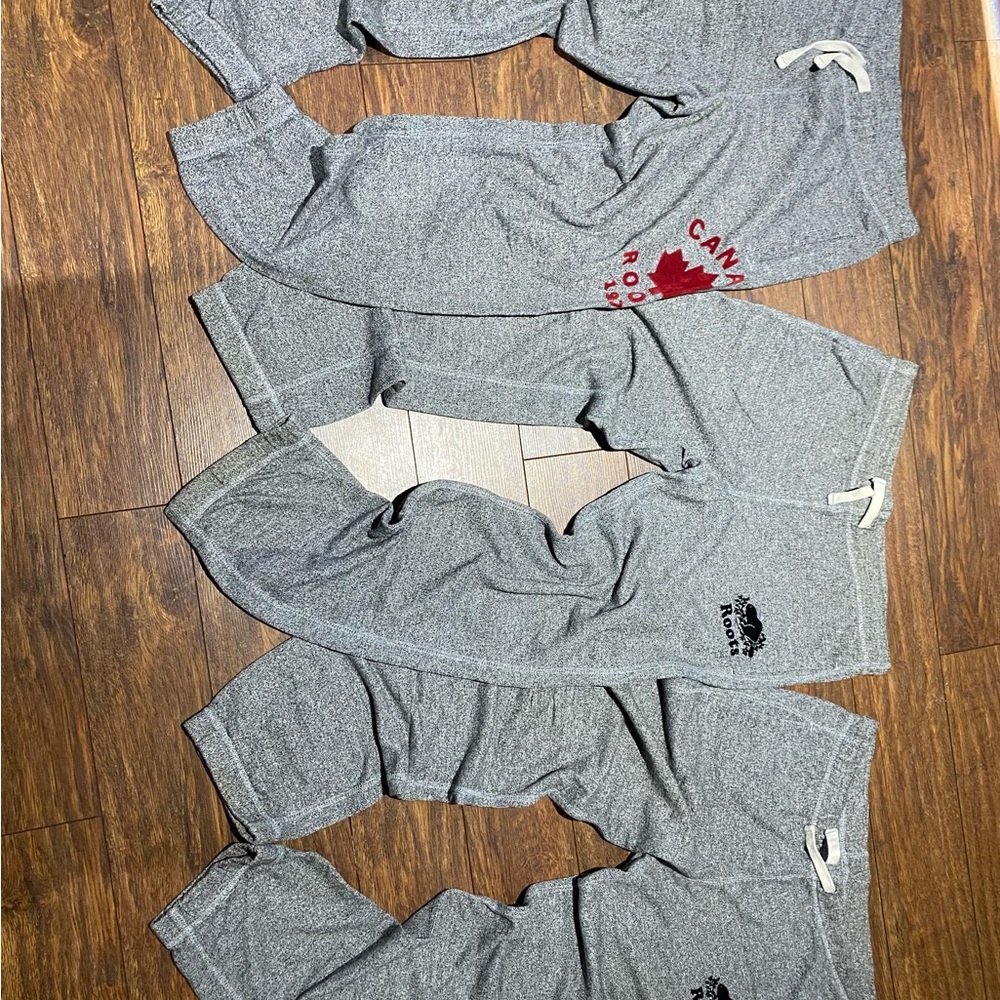 Roots Gray Sweatpants with Logo